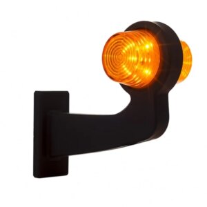 LED pendellamp amber | haakse steel | heldere lens | 12-24v | MB-1013A-MB-1013A