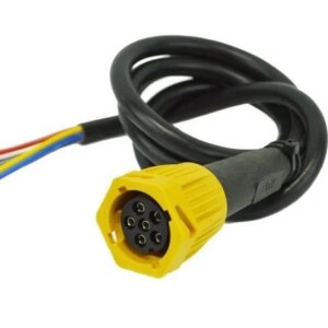 Links | 6-PIN bajonet aansluiting | met 200cm. kabel | V10AC-201B6-V10AC-201B6
