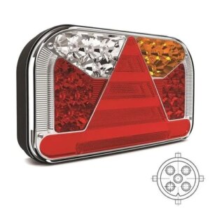 Links | LED achterlicht zonder kentekenlicht | 12-36v | 5-PIN | V10C4-501B5-V10C4-501B5