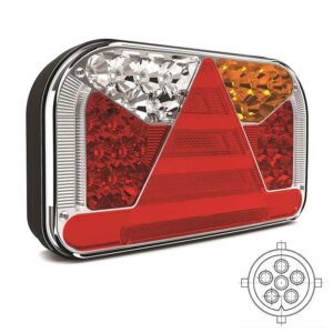 Links | LED achterlicht zonder kentekenlicht | 12-36v | 5-PIN | V10C5-511B5-V10C5-511B5
