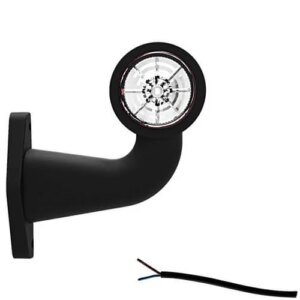Links | LED breedtelamp met haakse steel | 12-36v | 20cm. kabel | M10BV-401RW-M10BV-401RW