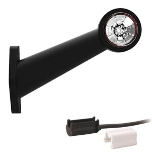 Links | LED breedtelamp | schuine steel | 12-24v | 1