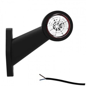 Links | LED breedtelamp | schuine steel | 12-24v | 20cm. kabel | M10BV-301RW-M10BV-301RW