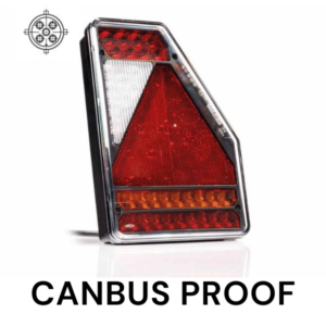 Rechts | LED achterlicht | canbusProof | driehoek model | 12v | 5-functie 5-PIN | VC-3302B5CAN-VC-3302B5CAN