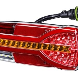 Rechts | LED achterlicht dynamisch knipperlicht| 12-24v | 7-PIN | V14C7-962B7-V14C7-962B7