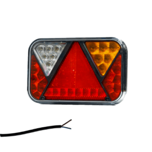 Rechts | LED achterlicht met achteruitrijlicht | 12v | 100cm. kabel | VC-2712-VC-2712