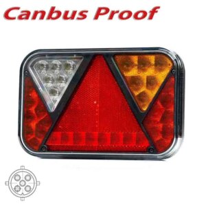 Rechts | LED achterlicht met geïntegreerde canbus-oplossing & achteruitrijlicht | 12v | 5-PIN | VC-2712B5CAN-VC-2712B5CAN