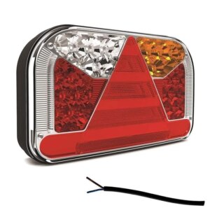 Rechts | LED achterlicht met kentekenlicht | 12-36v | 100cm. kabel | V10C7-552-V10C7-552