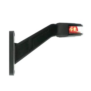 Rechts | LED breedtelamp | 12-24v | 30cm. kabel | rood-wit-amber | 1007RE-1007RE