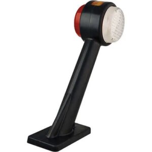 Rechts | LED breedtelamp met schuine steel | 12-24v | 20cm. kabel | 1005RE-1005RE