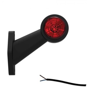 Rechts | LED breedtelamp | schuine steel | 12-36v | 20cm. kabel | M10BV-302RW-M10BV-302RW