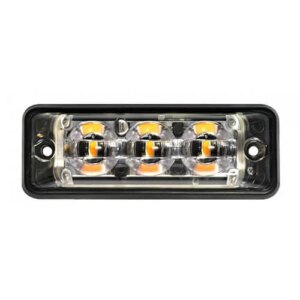 Ultra platte Slimline LED flitser | 3 LED's | Amber | 10-30v | S11F3003-S11F3003