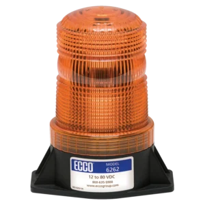 LED R10 zwaailamp amber 10-80v 2-bouts (6262A)