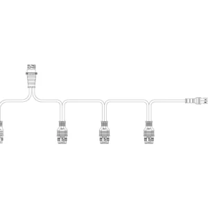 Y-kabel tbv 4 achterlichten 3x 4P + 1x 3P SS  incl. zijkabel-KS1-5230